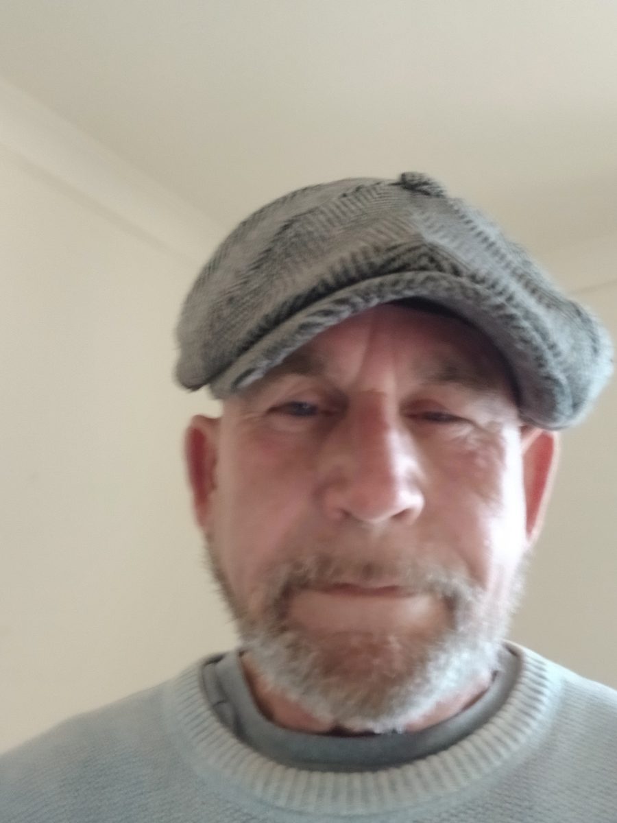 Tim showing off his new two-week-old beard